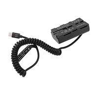 Generic Adaptateur d'alimentation de Batterie Factice de Type C pour Remplacement de Câble à Ressort de Lumière de Remplissage pour NP F550 avec Sortie Stable et Contrôle de la Chaleur Solution