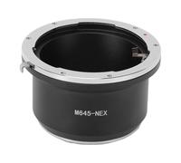 Generic Adaptateur de Caméra à Monture E, Convertisseur D'Objectif en Aluminium pour Objectif M645 vers Appareils Photo sans Miroir NEX F3 A7 A6400, Mise au Point Manuelle 1x