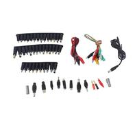 Generic Adaptateur de Chargeur d'alimentation pour Ordinateur Portable, Prise d'alimentation CC Universelle Multifonctionnelle, Ensemble de 58 Pièces, Accessoires Complets pour Dell, Matériau 5,5