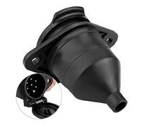 Generic Adaptateur de Connecteur de Prise de Remorque 24 V 7 Broches pour Semi-Camion, Style Européen, Haute qualité, Durable, Noir, 1 Pièce