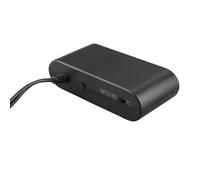 Generic Adaptateur de Contrôleur GC avec 4 Ports, Adaptateur de Contrôleur de Jeu 3 en 1 pour PC, Amateurs de Jeux en Ligne, ABS Noir