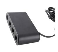 Generic Adaptateur de Contrôleur GC Hub 4 Ports pour Commutateur et Multijoueur de Jeu PC avec Configuration Plug and Play par Vibration, Conception Compacte