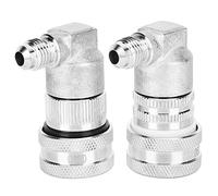 Generic Adaptateur de Coupleur de Fût 2 Pièces, Distributeur à Connecteur Rapide Robuste en Acier Inoxydable pour Liquide et Gaz, Idéal pour les Brasseurs Domestiques
