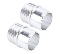 Generic Adaptateur de Coupleur de Tuyau de 1 1 2 à 2 Pouces, Connecteur de Réparation de Refroidisseur Intermédiaire de Radiateur en Alliage d'aluminium, Finition Anodisée, Butée Centrale à Double