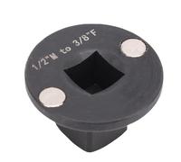 Generic Adaptateur de Douille à Choc à Profil Bas, Métal Durable Haute Résistance pour les Espaces Restreints, Maintien Magnétique sécurisé pour une Utilisation Pratique, 1 unité (1/2"M-3/8"F)