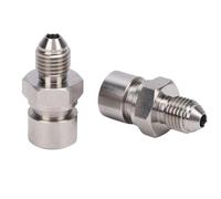 Generic Adaptateur de Frein évasé inversé 4AN Mâle vers 3/8-24 de Haute qualité, Raccord pour Conduites de Frein 3/16 Pouces, pour Applications Automobiles