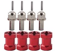 Generic Adaptateur de Moyeu de Roue Hexagonale en Métal RC 12 Mm pour des Performances Améliorées sur Hsp Crawler, Lot de 4 pour Hexagones de 5 Mm (Longueur 17mm)