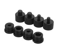 Generic Adaptateur de Pied de Micro en Aluminium, Installation Facile et Stable, Vis de Conversion de Microphone pour Lumières Vidéo, Micro Boule de Neige Bleue, 3/8-16 Femelle vers 5/8-27 Mâle, 4