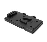 Generic Adaptateur de Plaque de Batterie D'appareil Photo, Panneau de Batterie Portable et Léger à Montage en V pour Lampe Vidéo D'appareil Photo Numérique, adapté à la à Montage en V, ABS Noir