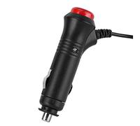Generic Adaptateur de Prise Allume-cigare de Moto de Voiture 12V 24V de Haute qualité avec Interrupteur ON OFF et Fusible 3A pour Voitures Motos ABS Câble Noir de 1,2 M