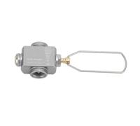 Generic Adaptateur de Recharge de Cartouche de Gaz Z15 pour Réchauds de Camping, Outil de Transfert de Carburant Extérieur Portable avec Soupape de Décharge de Pression, économiseur de Gaz en Alliage