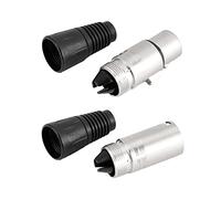 Generic Adaptateur de Socket D'alliage Zinc 3 Core XLR pour la Vitesse de Conduction Parfaite - Idéal pour la Connexion de L'équipement Audio, Ensemble de 5