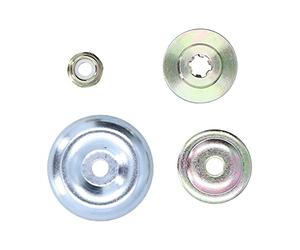 Generic Adaptateur de Tête de -Herbe, Kit Professionnel à 6 Lames, Installation Facile pour Les Propriétaires de Tondeuses à Gazon, Haute qualité Matériau: acierCouleur: comme Images Montrées