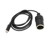 Generic Adaptateur de Type C vers Allume-cigare, Sortie Stable 45 W, Câble USB C vers Allume-cigare pour Véhicule de Voiture, Matériau Durable, 1,4 M de Long, Plug and Play pour le Camping
