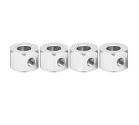 Generic Adaptateur D'extension de Moyeu RC en Alliage D'aluminium de Haute qualité avec Vis Fixes, Facile à Installer, Ensemble de 4 Pièces Idéal pour la Modification de Camion WPL D12 RC (Silver)