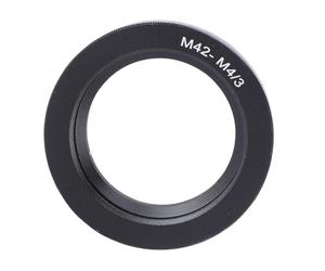Generic Adaptateur d'objectif M42 vers M4/3, alliage d'aluminium ultra fin de 6 mm d'épaisseur, adaptateur de monture d'objectif M42 vers M4/3 pour appareil photo sans miroir, avec design léger