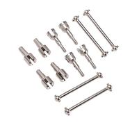Generic Adaptateur Dogbone en Alliage D'aluminium RC, Jeu de Coupelles Diff pour Voiture RC 1/18, Pièces de Mise à Niveau Haute Performance pour A949 A959 A969 A979 K929 (Silver)