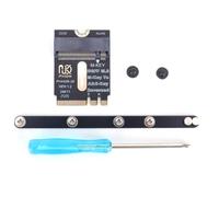 Generic Adaptateur M.2 A+E vers NVME SSD Adaptateur PCI-E 4.0 avec support M2 WIFI Interface A+E-Key mâle vers NVME M-key femelle Extension pour SSD NVME 2230 2242 2260 2280 NVME