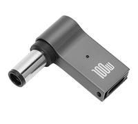 Generic Adaptateur PD 100W à Angle Droit, Charge Rapide, Type C Femelle à Mâle, Coque en Alliage D'aluminium pour Utilisation en Studio 7.4x5.0x0.6mm