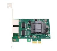 Generic Adaptateur Réseau PCIe doté du Chipset 82576 pour des Performances élevées, Idéal pour Les Postes de Travail et Le Contrôle Industriel, 2 Ports, RJ45