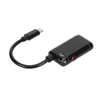 Generic Adaptateur Type C vers Convertisseur Mini USB 3.1 pour Tablette de Téléphone, Câble TV HDTV 1080P pour Sortie Vidéo Haute Définition, Adaptateur Noir Durable pour Les Utilisateurs de la