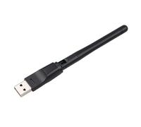 Generic Adaptateur WiFi USB - Carte réseau sans fil 150 Mbps pour PC - Amplificateur Internet avec Grande Antenne de 2,4 GHz - Récepteur externe Puce MT7601 pour Signal WiFi Forte