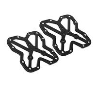 Generic Adaptateurs de Plate-Forme de Pédale sans Clip pour Vélo en Alliage d'aluminium pour, Compatibles avec Look Time Crank, Convertisseur de Pédale Road Mountain (Black)