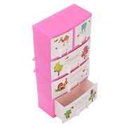 Generic Adorable Armoire de Garde-Robe de Poupées pour Accessoires de Poupée, Jouets, Meubles de Maison de Poupée, Matière Plastique de qualité Supérieure, Idéale pour Les Petites Filles, la Maison