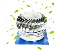 Generic Aérateur De Toit Acier Inoxydable Chapeau De Cheminée Éolien