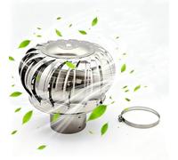 Generic Aérateur De Toit Acier Inoxydable Chapeau De Cheminée Éolien