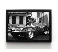 Generic Affiche encadrée emblématique de Steve McQueen A5 - Image de film de voiture classique