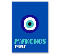 Generic - Affiche Premium | Décoration de luxe idéale pour Salons, Cuisines, Bureaux et Bibliothèques (40x50cm | Mykonos)