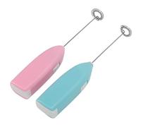 Generic Agitateur électrique Mini Mélangeur à Main Rapide Contrôle Facile Agitation de Peinture 2 Pièces Fouet en Acier Inoxydable pour les Amateurs de Bricolage