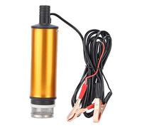 Generic Ajustement Portable pour Mini Pompe Submersible électrique Filtre en Acier Inoxydable 12 V 51 Mm DC 30 L/min pour Eau de Kérosène Orange + Alliage D'aluminium Noir