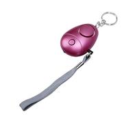 Generic Alarme de sécurité Personnelle 130 DB, Porte-clés Compact pour Autodéfense d'urgence pour Femmes, Enfants et Personnes âgées, Noir (Violet)