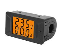 Generic Ampèremètre à Double Tension Numérique pour Armoires de Distribution D'énergie Haute/basse Tension-AC 40-400V 100A-matériau ABS
