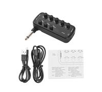 Generic Amplificateur de Basse électrique, Amplificateur de Casque Compact avec Options Sonores Polyvalentes pour L'enregistrement à Domicile, Couleur Noire (Guitare)