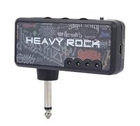 Generic Amplificateur de Casque Portable Léger pour Guitare électrique avec Batterie Rechargeable, Distorsion Intégrée et Prise Répartitrice pour Deux écouteurs
