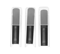 Generic Anches de Clarinette en Résine Synthétique, 3 Pièces en Forme de U avec Couvercles de Protection, Force 2.5, Idéales pour les Débutants, les Amateurs de Musique et les éducateurs