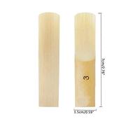 Generic Anches de Saxophone Alto en Bambou 2.5,3.0,3.5,4.0, pour un Son Stable pour les Joueurs D'instruments à Vent, 10 Pièces (3.5)