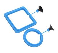 Generic Anneau d'alimentation pour Poissons en Toute sécurité, Mangeoire Flottante avec Ventouse Puissante pour Aquarium, Prévention de L'intimidation des Poissons, Nettoyage Continu, Bonne Aide