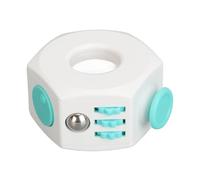Generic Anneau de Décompression pour Soulagement de l'anxiété, Bouton Rotatif, Anti-Stress Sensoriel, pour Un Usage Quotidien, Portable, ABS Blanc, 5,3 X 3,2 Cm (Green)