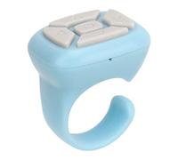 Generic Anneau de Défilement télécommandé, Longue Durée de Vie de la Batterie, Application à Distance, Tourne-Page, Rechargeable par USB, 5.3 pour Selfie (Blue)
