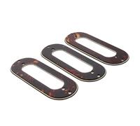 Generic Anneau de Fixation pour Micro (3 Pièces), Anneau de Montage pour Cadre de Micro, Accessoire pour Guitare électrique, Plastique, Compatible avec Les Mi, Rouge