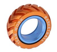 Generic Anneau Haptique, Alliage en Aluminium Casual Jouet Croustillant Sound Sensoriel Rotatif Relief Halle de Bague Haptique Bloque Double Couleur pour la Main Occupée (4)