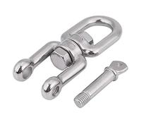 Generic Anneau Pivotant de qualité Supérieure Manille à Pression en Acier Inoxydable 304 avec Polissage électrolytique pour Applications Extérieures et Marines Argent 12 Mm 1 Pièce (10mm)