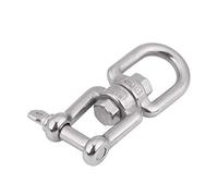 Generic Anneau Pivotant de qualité Supérieure Manille à Pression en Acier Inoxydable 304 avec Polissage électrolytique pour Applications Extérieures et Marines Argent 12 Mm 1 Pièce (6MM)