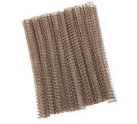 Generic Anneaux de Liaison de Fil à Double Boucle en Spirale, Capacité de 120 Feuilles 9/16 Pouces de Liaison en Spirale Bobines à Haute Résistance Nylon Roution Durable pour les Fichiers (Laiton
