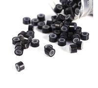 Generic Anneaux de Liaison D'extension de Cheveux Confortables pour un Maintien serré et une Utilisation Facile, 200/500/1000/2000 Pièces, Options en Silicone Souple (500PCS)