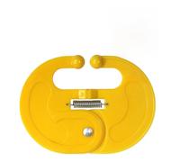 Generic Anneaux de Nez de Sevrage de Veau, Outil de Sevrage en Plastique Robuste pour Réduire le Stress pour la Gestion du Bétail, 4 Pièces Jaune